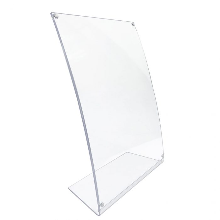 porta avvisi da banco curvo base A4