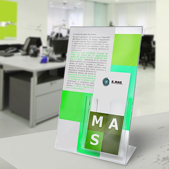 porta avvisi da banco A4 con tasca 13 A4