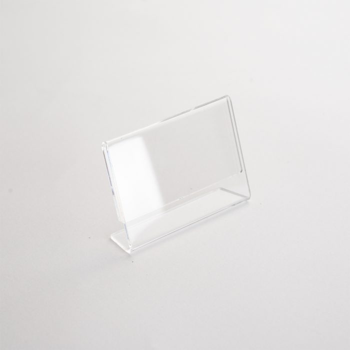 porta prezzo monofacciale da tavolo in plexiglas