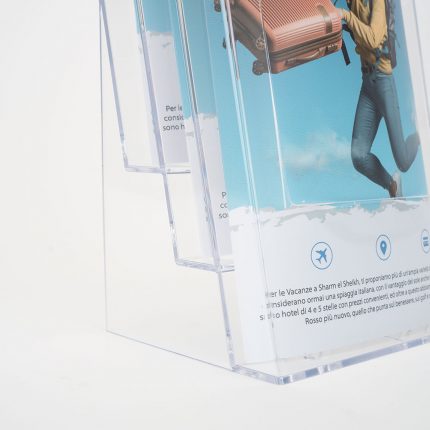 espositore porta depliant
