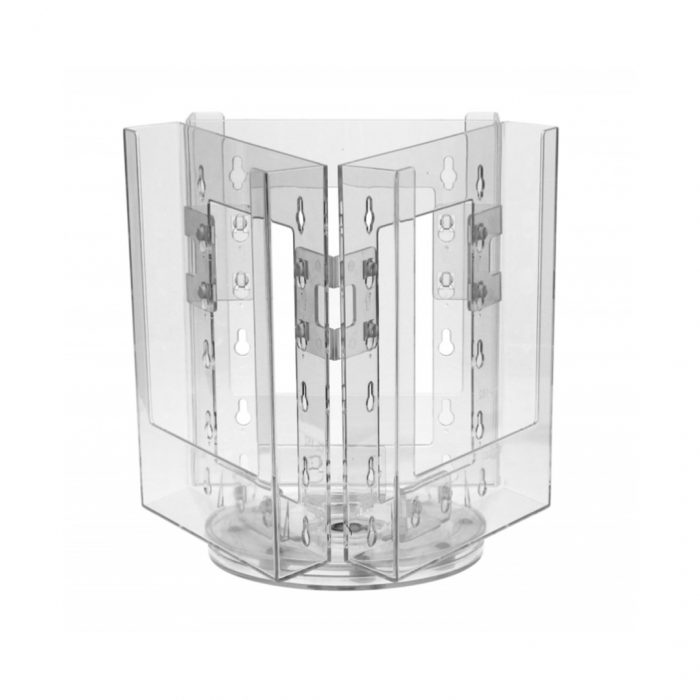 porta depliant girevole A5 3 tasche