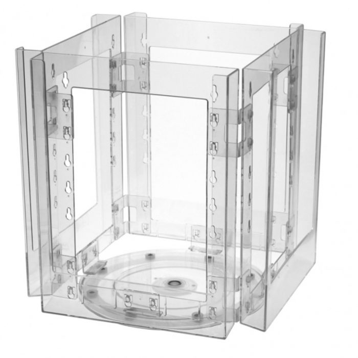 porta depliant girevole A4 4tasche