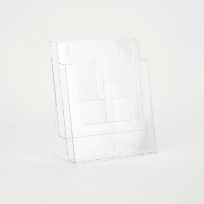 porta depliant in plexiglass trasparente 13 a4