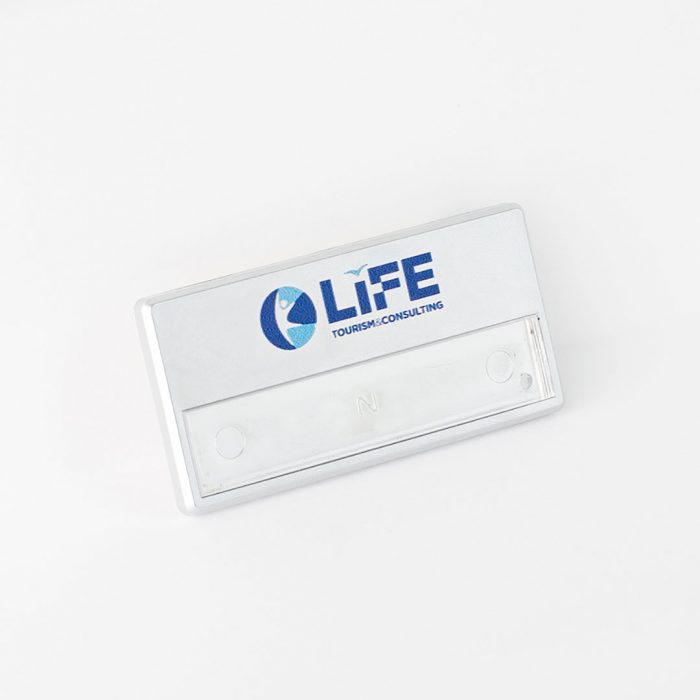 porta nome in metallo personalizzabile