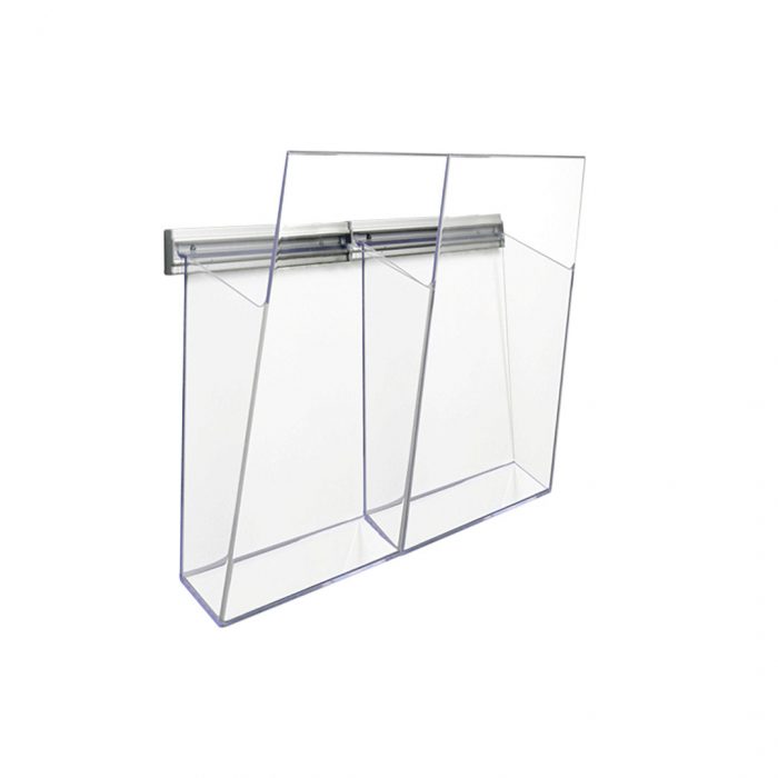 Doppia tasca f.to 2 x 1/3A4 per struttura a doppio montante - immagine 2