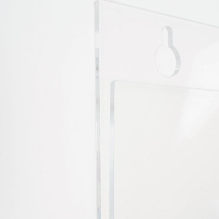 Portavvisi da parete in acrilico formato 50x70 verticale con fori - immagine 5