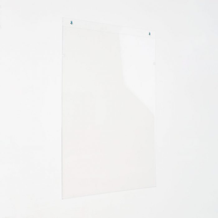 Portavvisi da parete in acrilico formato 50x70 verticale con fori - immagine 8