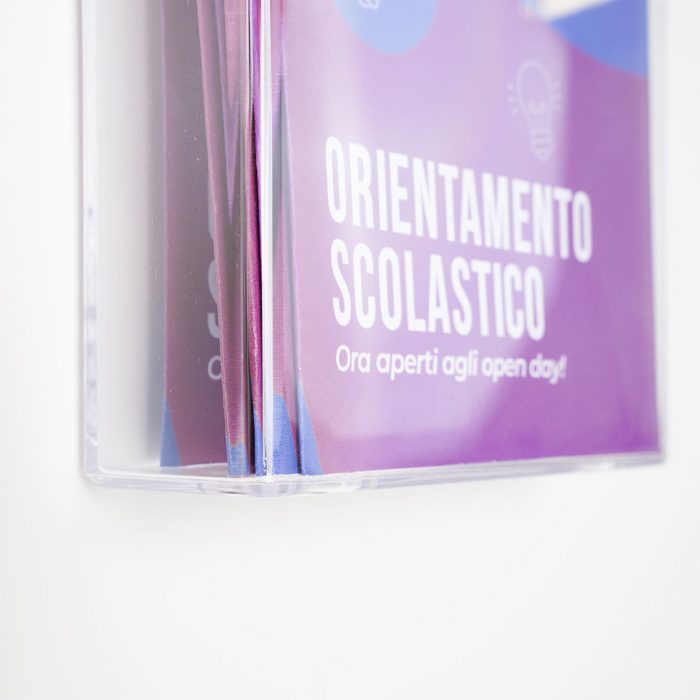 Porta depliant da esterno  f.to 1/3 A4 verticale - immagine 4