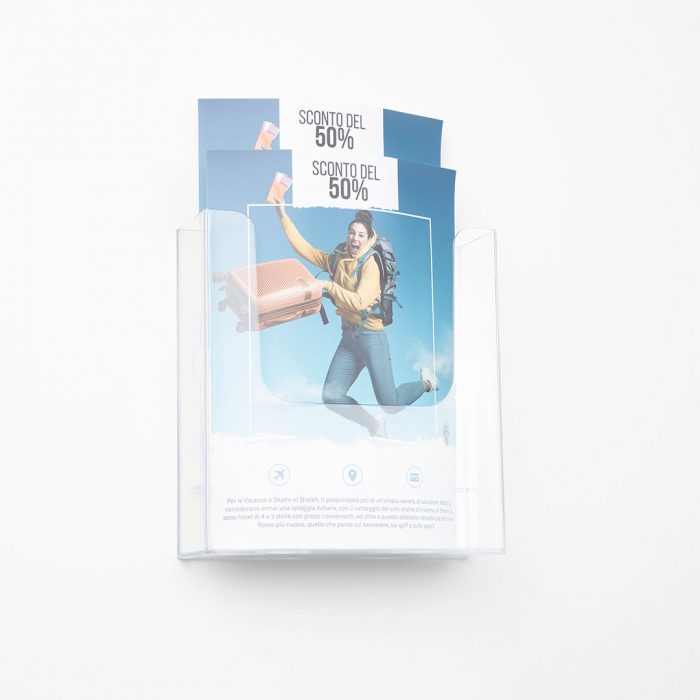 Porta depliant da parete a 2 tasche - immagine 1