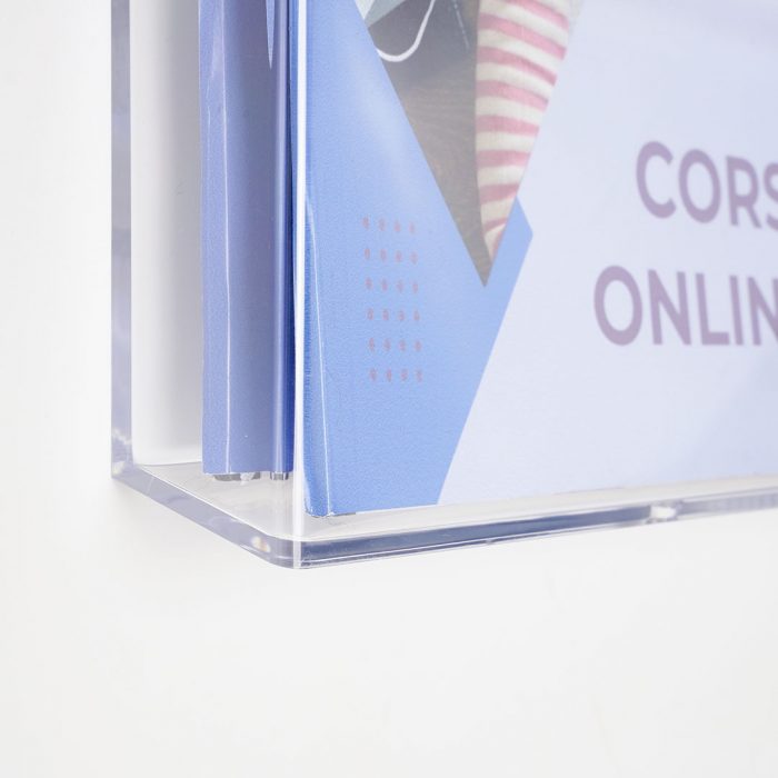 Porta depliant da parete a 2 tasche affiancate - immagine 4
