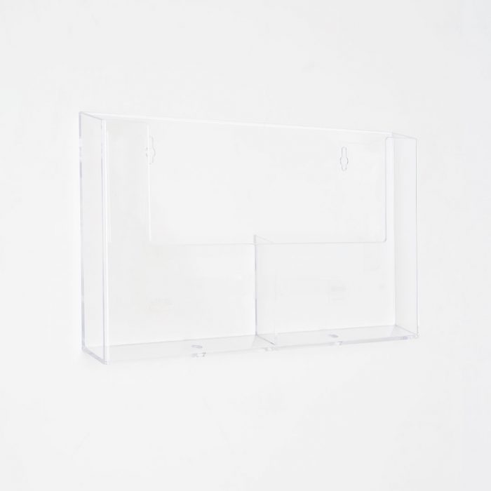 Porta depliant da parete a 2 tasche affiancate - immagine 6