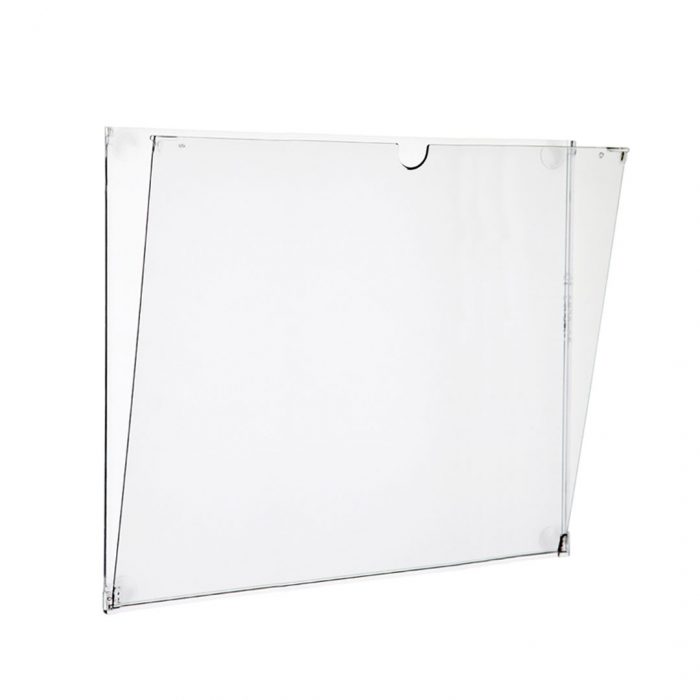Porta avvisi da vetro formato A4 in policarbonato antigraffio con biadesivi - immagine 1