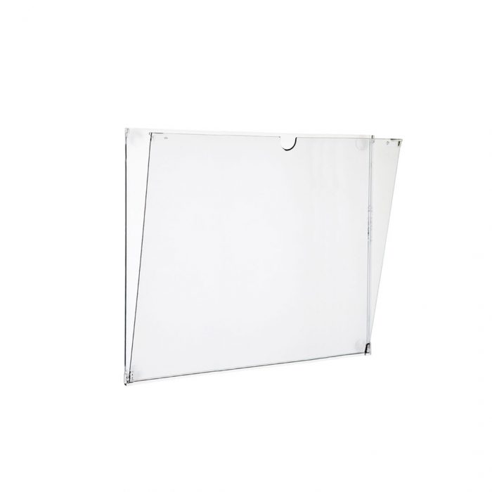 Porta avvisi da vetro formato A5 in policarbonato antigraffio con biadesivi - immagine 1