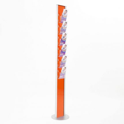 Espositore porta depliant monofacciale con 6 tasche f.to 1/3 A4 verticale