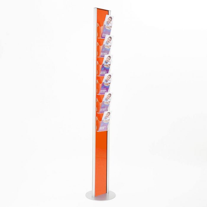 Espositore porta depliant monofacciale con 6 tasche f.to 1/3 A4 verticale