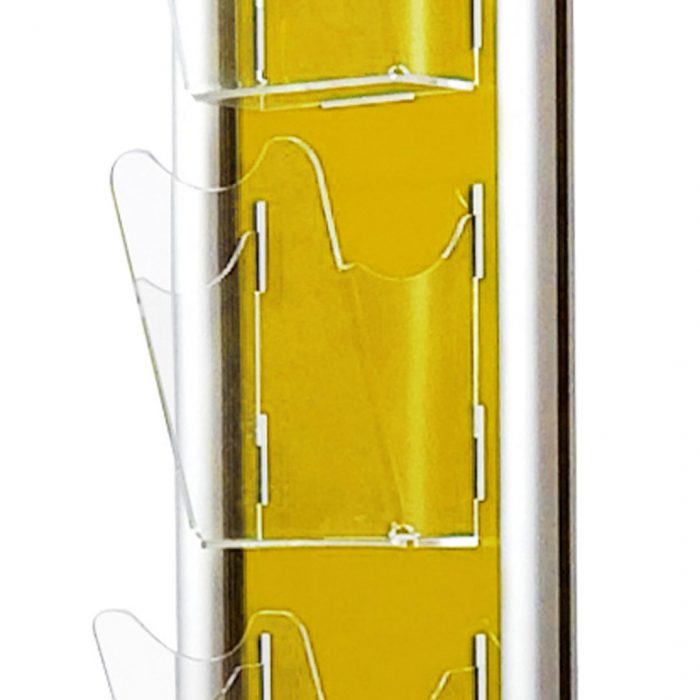 espositore giallo tasca