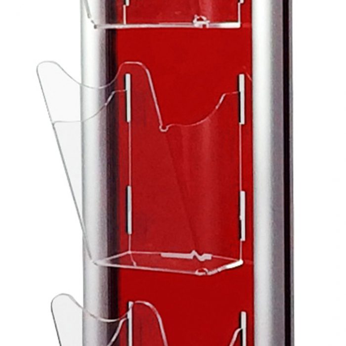 espositore rosso tasca