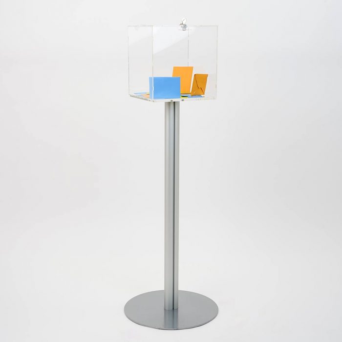 cubo trasparente plexiglass autoportante lettere