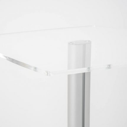 tavolino cubo plexiglass con tavolino autoportante
