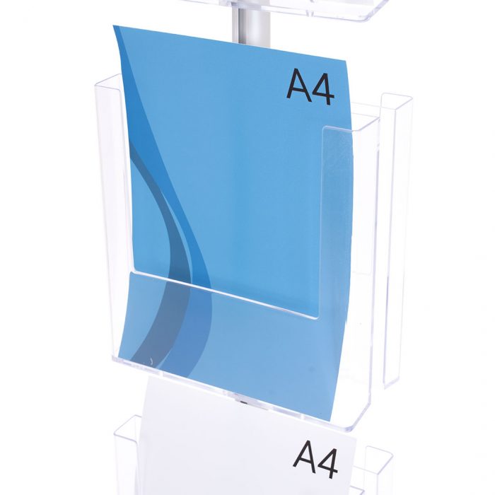 espositore bifacciale porta depliant
