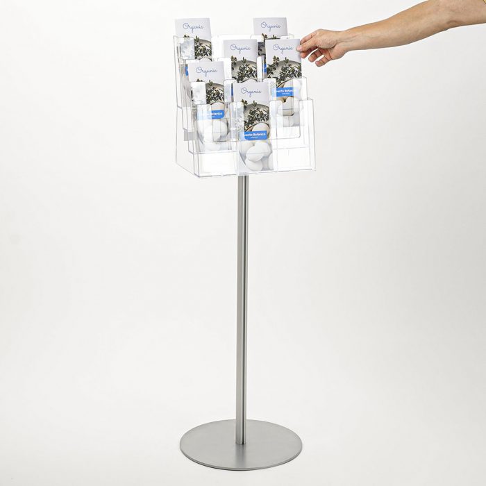 porta depliant autoportante acrilico trasparente 12 tasche 13 a4