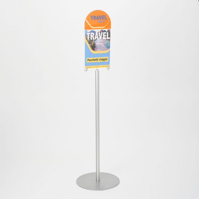 porta avvisi A4 V mezzaluna con logo