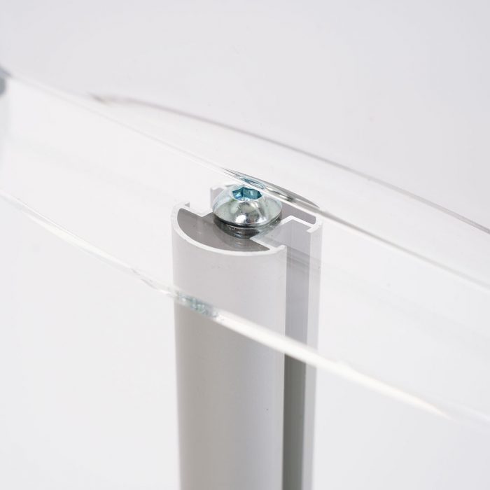 porta avvisi in plexiglass con tasca verticale