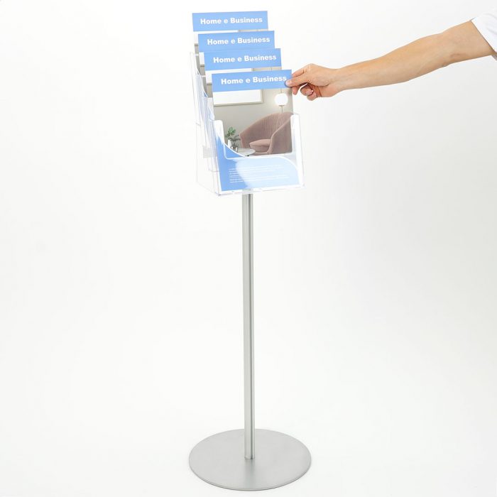 espositore porta avvisi autoportante plexiglas trasparente