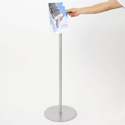 espositore porta depliant A5 3 tasche autoportante