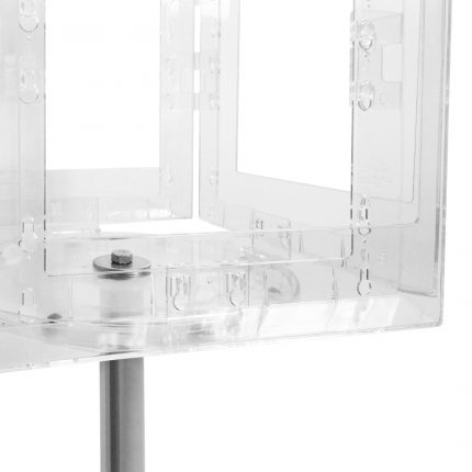 porta depliant girevole styrene 4 tasche A4