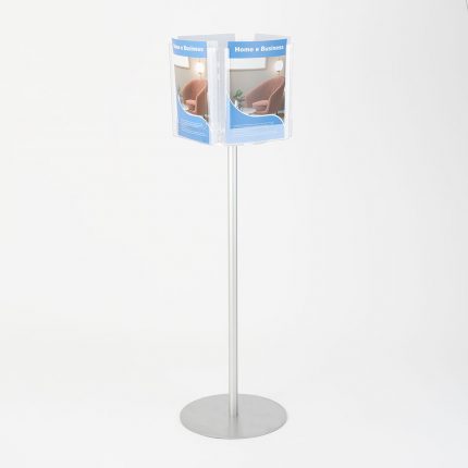 porta depliant in plexiglass girevole 4 A4