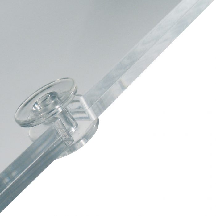 Tasca portavvisi in acrilico f.to 70x100 verticale per sistema a cavetti - immagine 6