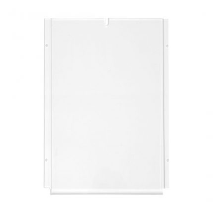 Tasca portavvisi in acrilico f.to 100x140 verticale per sistema a cavetti
