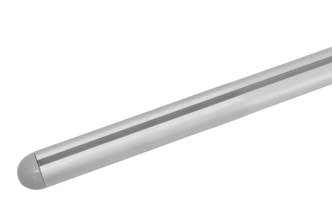 Guida alluminio lunghezza 1 metro con tappi di chiusura - immagine 4