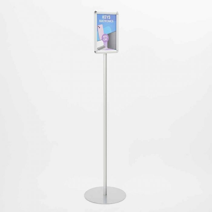 Struttura autoportante monofacciale a singolo montante con 1 cornice A4 verticale - immagine 1