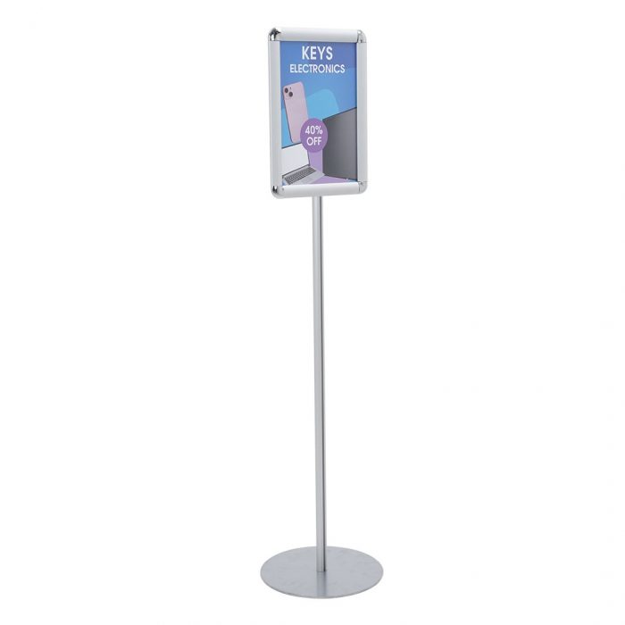Struttura autoportante monofacciale a singolo montante con 1 cornice A3 verticale - immagine 1