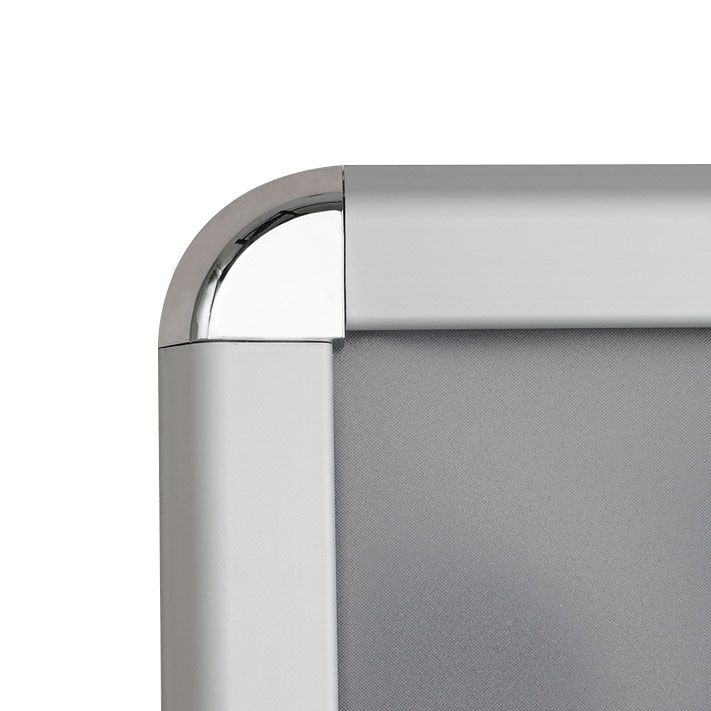 Cornice a scatto con profili frame 32 mm, angoli tondi e PVC frontale anti-riflesso - immagine 3