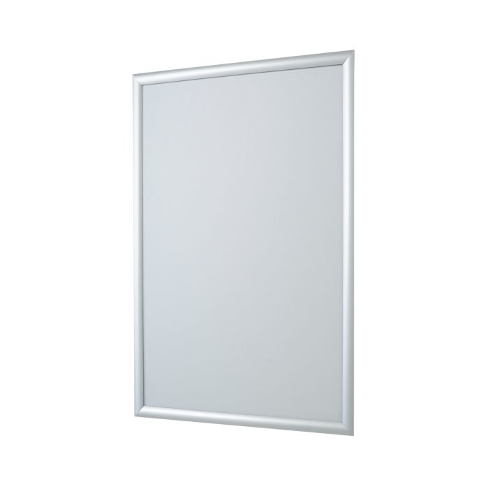 Cornice a scatto con profili frame 25 mm, angoli vivi e PVC frontale anti-riflesso - immagine 1