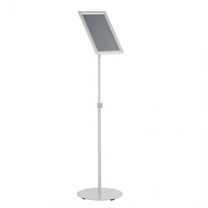 Leggio regolabile in altezza con cornice orientabile con angoli vivi e base tonda in metallo - immagine 5