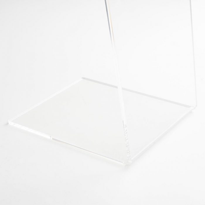Leggio a L in acrilico con due tasche f.to A4 verticale - immagine 3