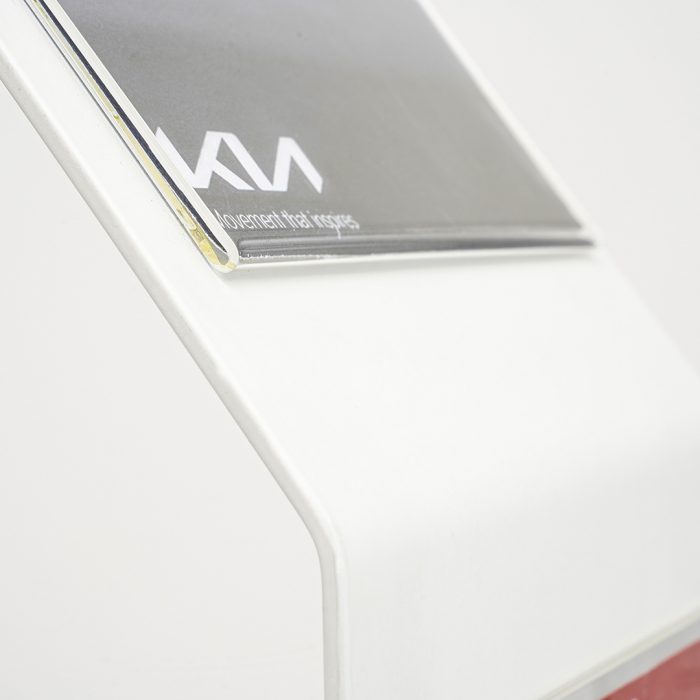 Leggio a L in metallo verniciato con due tasche f.to A4 verticale - immagine 3