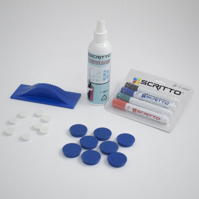 Kit detergente, cancellino, pennarelli, magneti - immagine 3