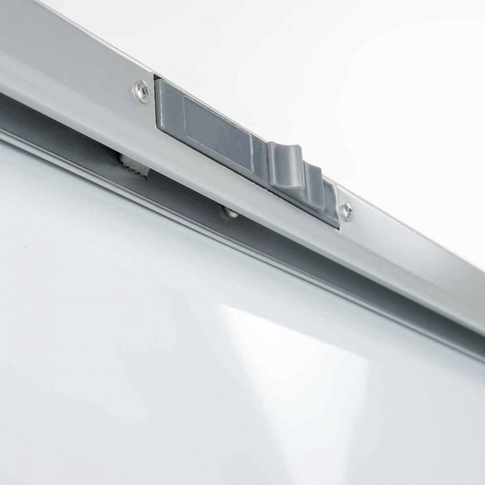 Lavagna magnetica con portablocco e struttura di sostegno - dim cm 68x100x190h - immagine 3
