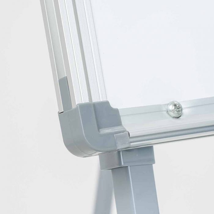 Lavagna magnetica con portablocco e struttura di sostegno - dim cm 68x100x190h - immagine 4