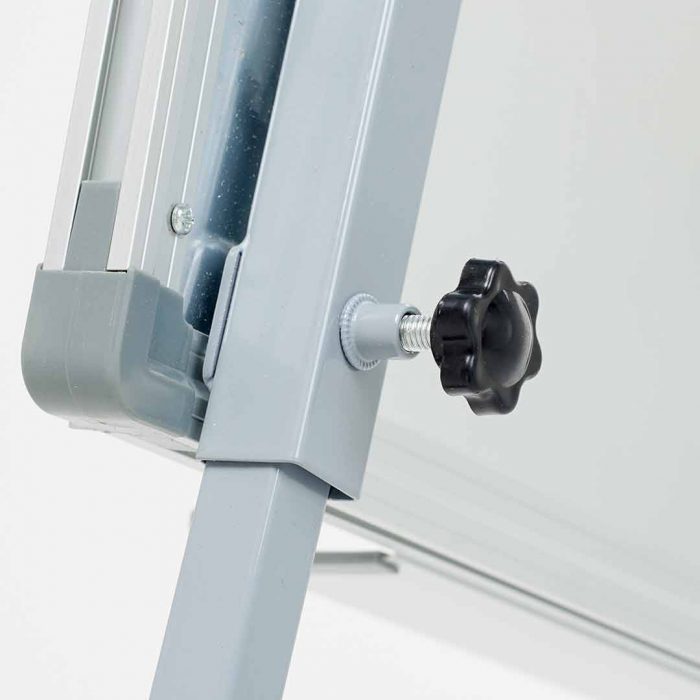 Lavagna magnetica con portablocco e struttura di sostegno - dim cm 68x100x190h - immagine 8