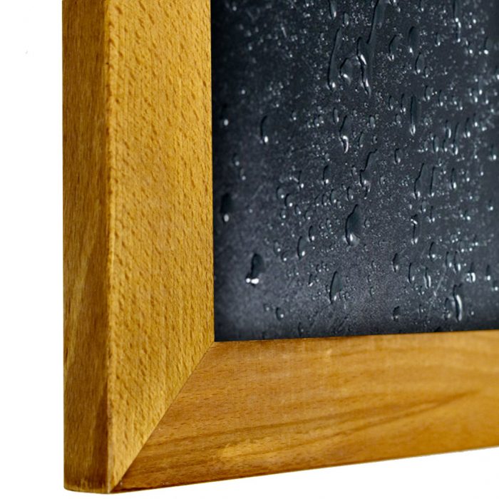 Lavagne con cornice in legno di faggio FLAT finitura teak - immagine 3