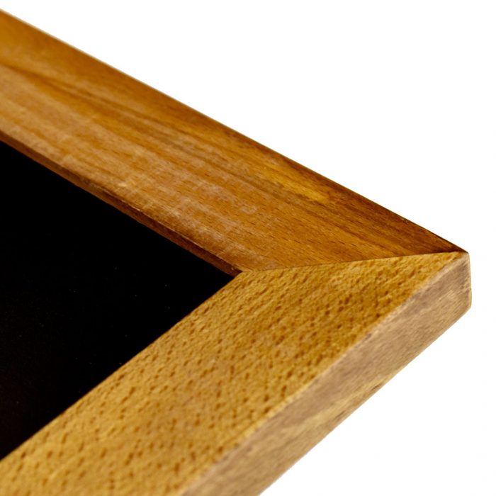Lavagne con cornice in legno di faggio FLAT finitura teak - immagine 5