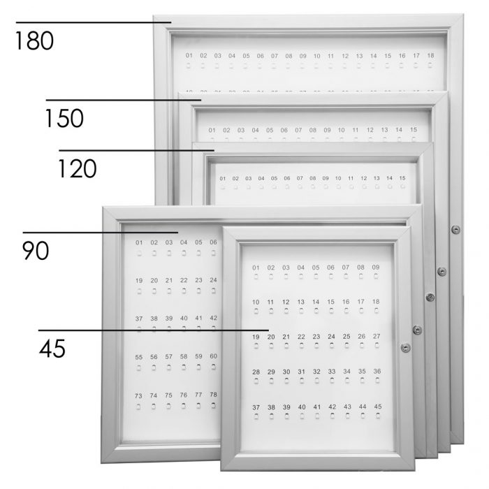 Bacheca con apertura a libro porta chiavi - immagine 9