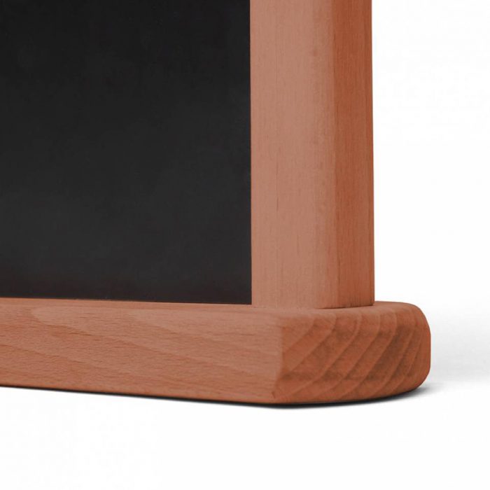 Porta menù da tavolo in legno di faggio finitura teak - immagine 2