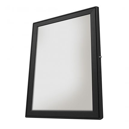Bacheca per esterni con apertura a libro in finitura grigio gotico/silver